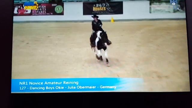 Novice amateur Reining Euro Paint 2016 Dancing Boys Okie смотреть онлайн