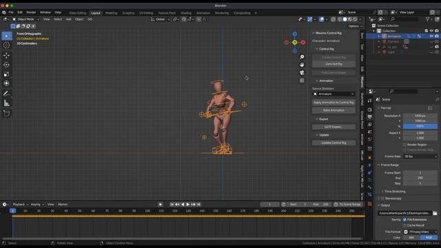 MIXAMO Control Rig Tutorial in Blender 3.6.4 смотреть онлайн