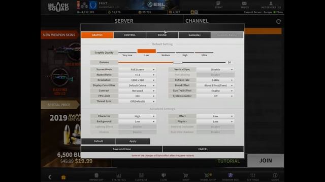 PC Setup & Black Squad Settings
