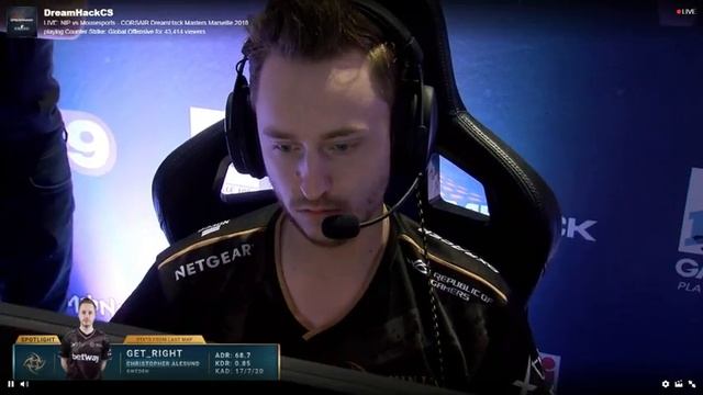 🔴 DreamHack Masters NiP vs Mousesports смотреть онлайн