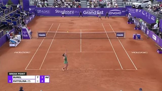 Clara Burel vs. Elina Svitolina | 2024 Strasbourg Round of 16 | WTA Match Highlights смотреть онлайн