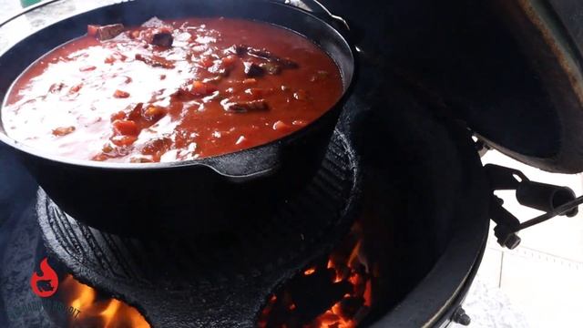 Ultimate Smoked Brisket Chili Recipe For The Big Green Egg! | Smoked Chili Recipe