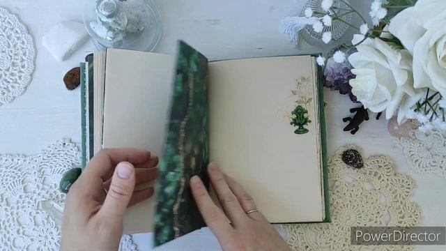 Малахитовый блокнот из коллекции "Малахитовый цветок" ScrapMania смотреть онлайн