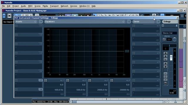 Сведение бочки и баса в Cubase / Nuendo