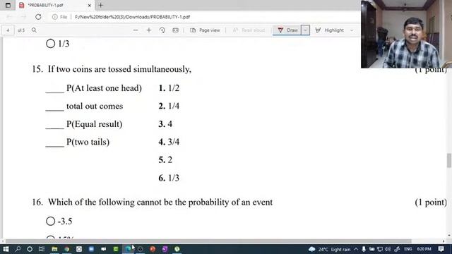 X CLASS 2021-22: testmoz exam key: PROBABILITY-1 смотреть онлайн