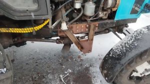 Установка нового крепежа зимней лопаты  на МТЗ 82 #1 часть