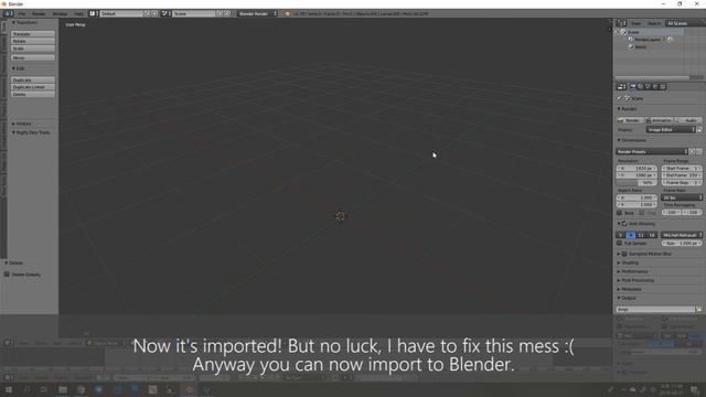 [Blender] Import ASCII FBX смотреть онлайн
