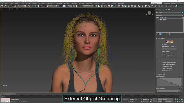 Ornatrix 3dsmax: Adopt External Guides смотреть онлайн