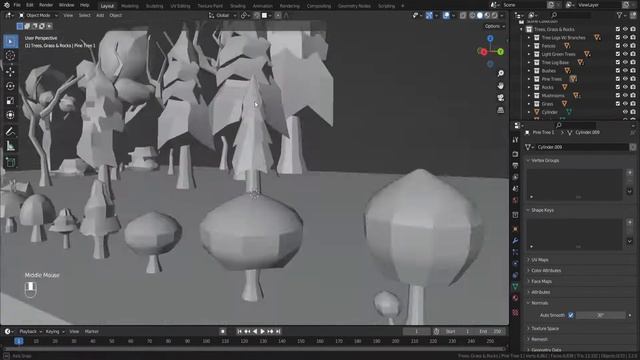Nature Bundle Pack in Blender - 3D Modeling Timelapse | Ep. 46 смотреть онлайн