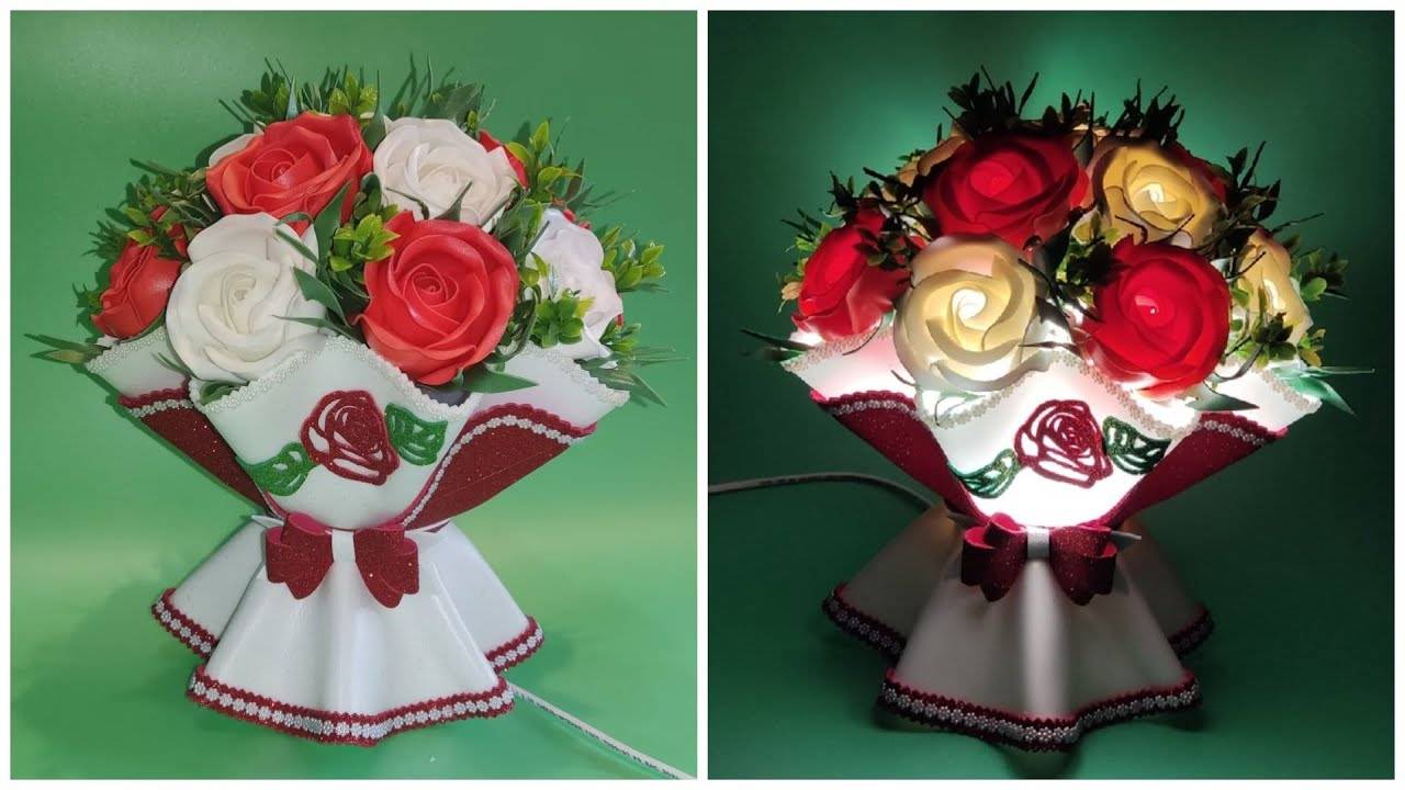 Светильник из изолона. Юбочка из изолона. Роза из изолона смотреть онлайн