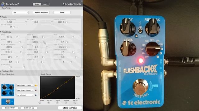 TC Electronic Flashback 2 Delay Pedal - Tape Delay Demonstration