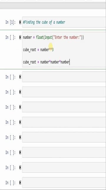 Python program to Calculate the cube root of a number смотреть онлайн