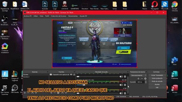 Problema De Audio, Video, Resolucion Con Capturadora OBS STUDIO