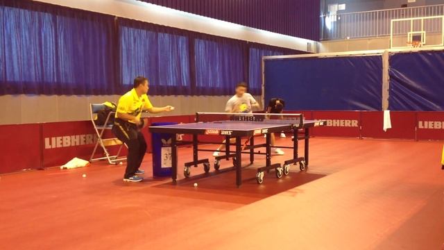 STIGA Legend Liu Guoliang Doing Multiball Practise With Xu Xin