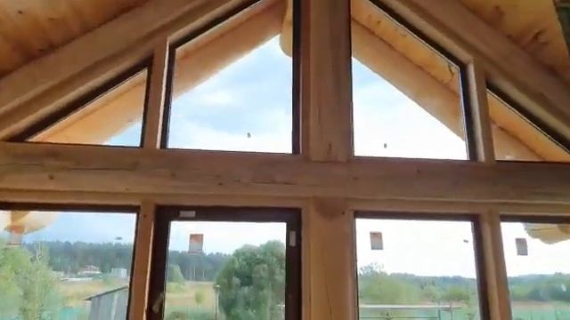 Остекление загородного дома в Верхнемакарово вид изнутри смотреть онлайн