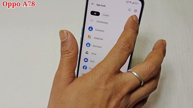 Oppo A78 5g App Lock Fingerprint Setting | Oppo A78 5g Me App Me Fingerprint Lock Kaise Lagaye