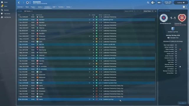 Football Manager 2018 - What if Barry Ferguson managed Rangers? смотреть онлайн