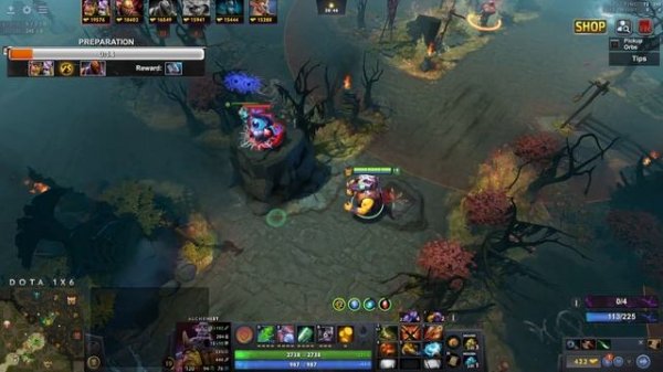 DOTA 1x6 Ranked: Alchemist (R) - Experimenting Different Build