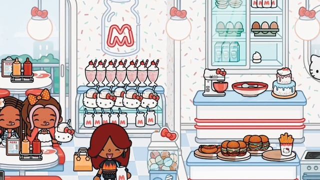 Family Goes To My Hello Kitty Dinner 🍽️👋 Toca Boca World @ItzJennysToca смотреть онлайн