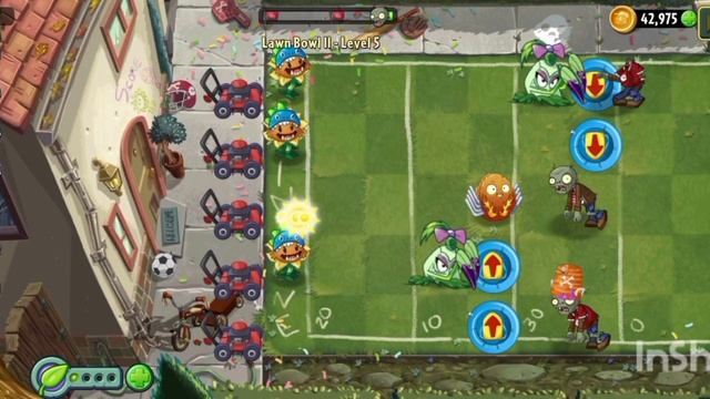 начинаем проходить футбольный ивент в Растения против Зомби 2 смотреть онлайн