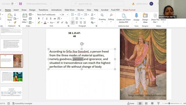 Srimad Bhagavatam 1.15.47-48 & Moral story by Radhika Kasturi Mataji On January 27th ,2021 смотреть онлайн