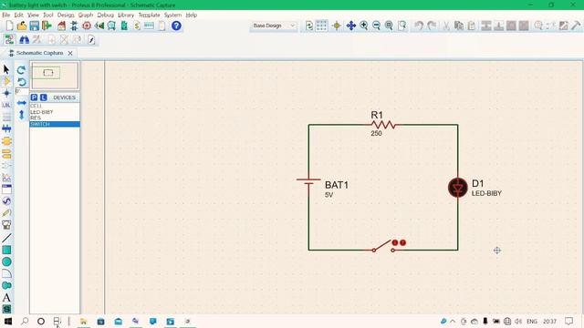 proteus simple LED light switch on/off смотреть онлайн