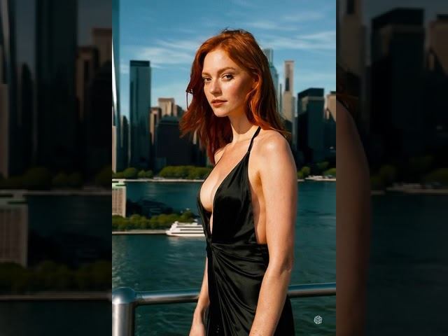 Redhead in NYC | Striking Elegance with the Skyline Behind” смотреть онлайн