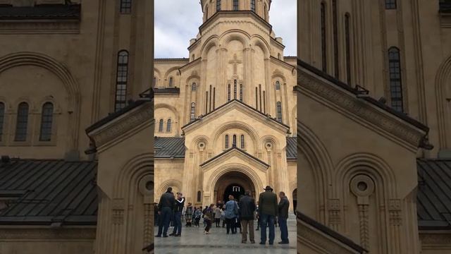 Georgia Tbilisi Church Sameba Holy Trinity Of Cathedral Of Tbilisi