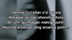 Arzanda jonim❤️🩹 | Karaoke (текст песни)