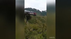 Тепловоз загорелся во время движения
