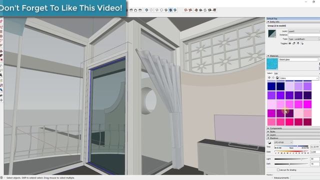 CREATING TRANSPARENT MATERIALS in SketchUp! смотреть онлайн