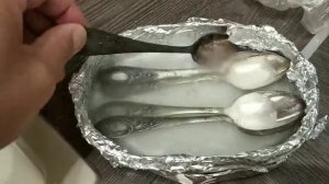 Чистим мельхиор содой и кипятком 57