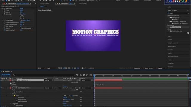Simple Scatter Effects for Beginners After Effects Malayalam Tutorial смотреть онлайн