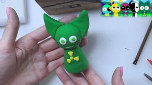 Игрушка TOX Sprunki своими руками из воздушно-сухой глины! Пирамидальный мод