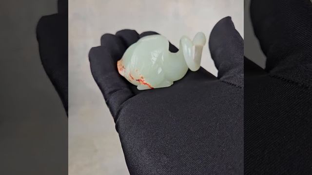 JADE 763 Фигурка лебедя из белого хотанского нефрита из Синьцзяна смотреть онлайн