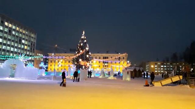 Елка на главной площади г. Сыктывкара. 2019 год смотреть онлайн