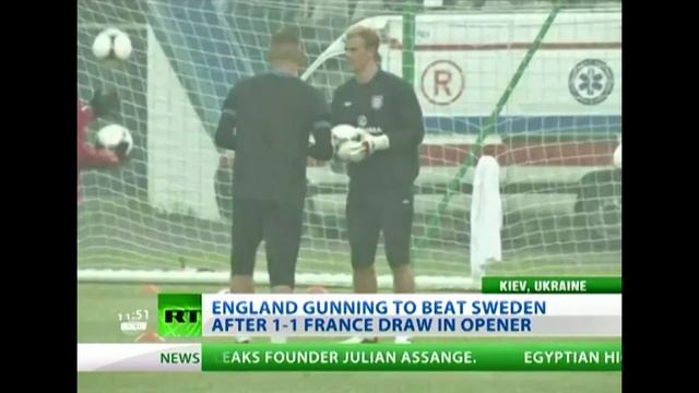 Kate Partridge looks ahead to Sweden v England at Euro 2012 15.06.12 смотреть онлайн