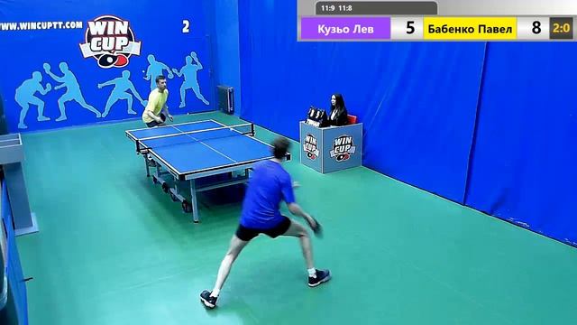 Кузьо Лев 2 - 3 Бабенко Павел 10.05.2019 Зал № 2 Турнир WIN CUP смотреть онлайн