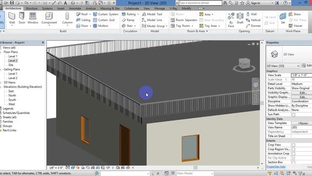 Revit, how to create Railing | Day15 | full tamil tutorial #tamil смотреть онлайн