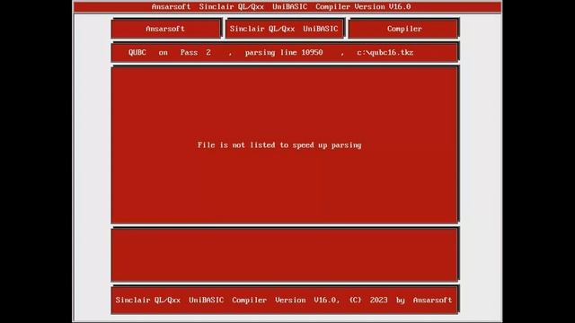 My Sinclair QL/Qxx Compiler v16 compiled on PC base and QL Compiler exe running on PC target machin смотреть онлайн