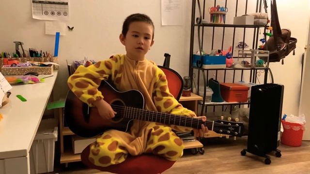 Frére Jacques Guitar singing and playing смотреть онлайн