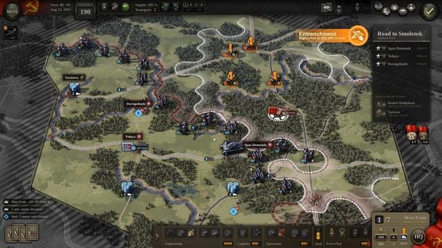 Unity of Command II - Kursk DLC: Road to Smolensk Playthrough смотреть онлайн