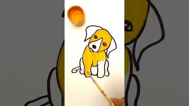 How to draw a Puppy for kids/Bolalar uchun Kuchukcha rasm chizish/Рисуем Щенок для детей смотреть онлайн