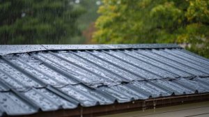 Дождь по металлической крыше.  1 час расслабляющего звука для сна