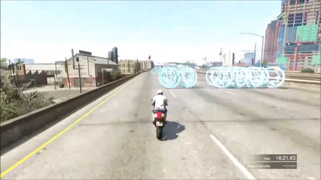 GTA V : Stunts (Crash Barrier Bounce) смотреть онлайн