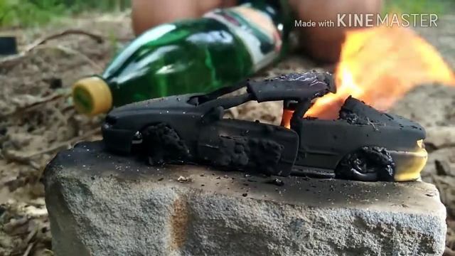 Пожар, горит маленькая модель машины. РП ситуация смотреть онлайн