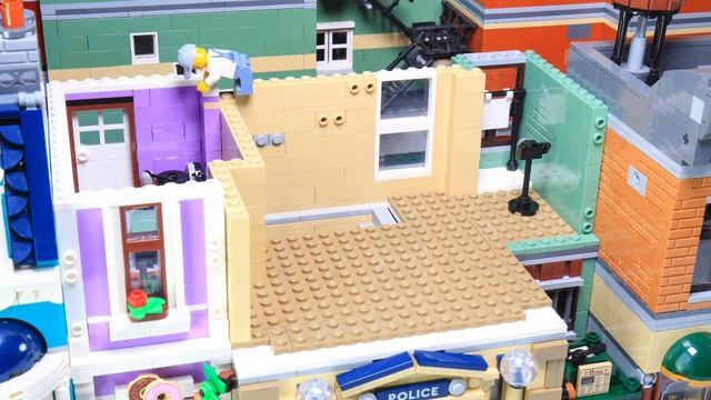 Lego Creator 10278 Police Station / Polizeistation Part 2 stop motion speed build смотреть онлайн
