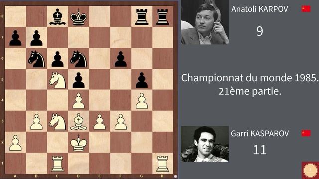 Kasparov Karpov 1985. Partie 21. Kasparov veut en finir... et vite. смотреть онлайн