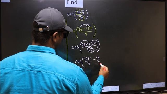 Find trigonometry angle cos(15π/4) = ? смотреть онлайн