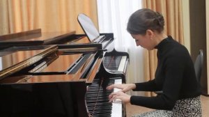 И.С. Бах.  Двухголосная инвенция си минор (исп. Бастрыгина Алиса)